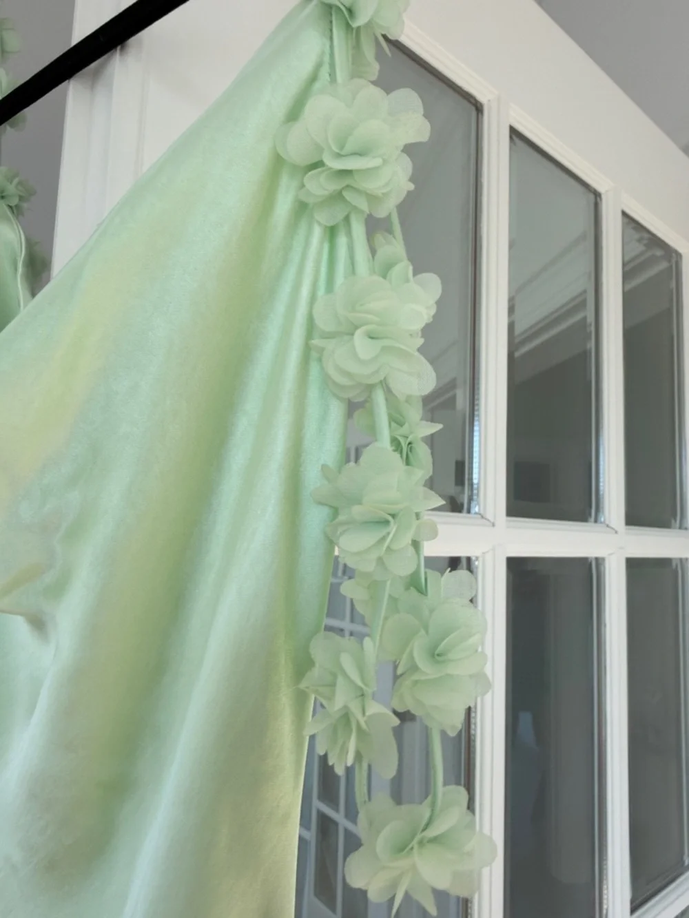 Self-Portrait Mint Green Cowl Neck Midi Dress - Picture 3 of 4
